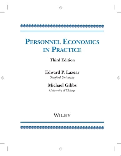 Personnel Economics in Practice