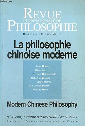 La philosophie chinoise moderne