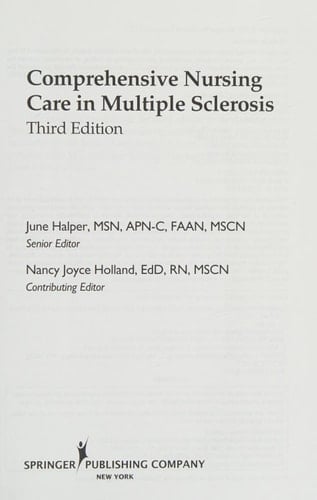 Comprehensive Nursing Care in Multiple Sclerosis Third Edition