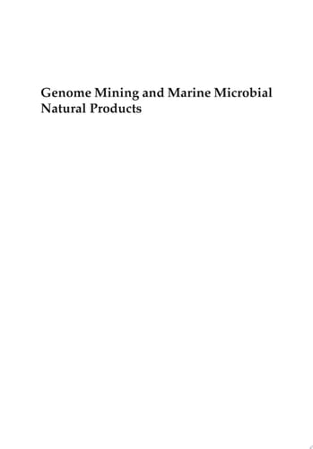 Genome Mining and Marine Microbial Natural Products