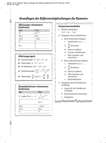 Grundlagen der Differentialgleichungen für Dummies