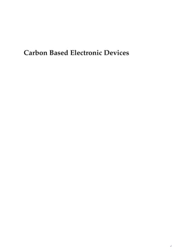 Carbon Based Electronic Devices