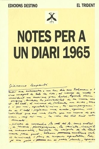 NOTES PER UN DIARI 1965 (TRIDENT) (Catalan Edition)