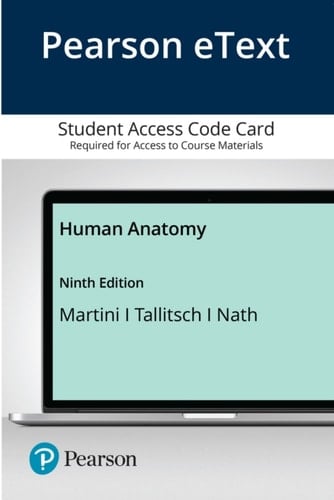 Pearson Etext Human Anatomy Access Card