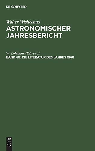 Die Literatur des Jahres 1968
