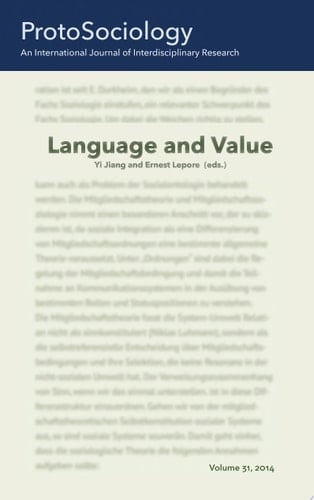 Language and Value ProtoSociology