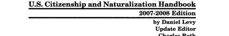 U.S. Citizenship and Naturalization Handbook