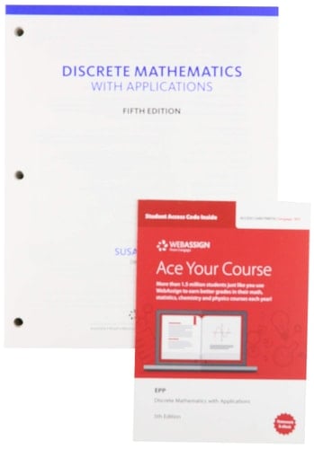 Bundle: Discrete Mathematics with Applications, Loose-leaf Version, 5th + WebAssign, Single-Term Printed Access Card