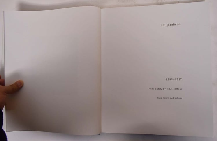 Bill Jacobson: Photographs, 1989-1997