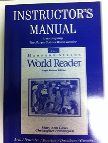 Instructor's Manual to Accompany Caws-Prendergast The HarperCollins World Reader