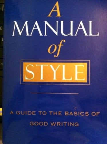 A Manual Of Style