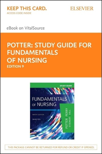 Study Guide for Fundamentals of Nursing – Elsevier eBook on VitalSource (Retail Access Card)