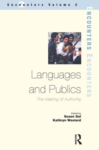 Languages and Publics The Making of Authority