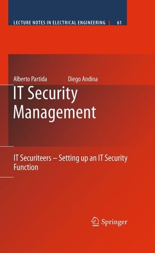 IT Security Management IT Securiteers - Setting up an IT Security Function