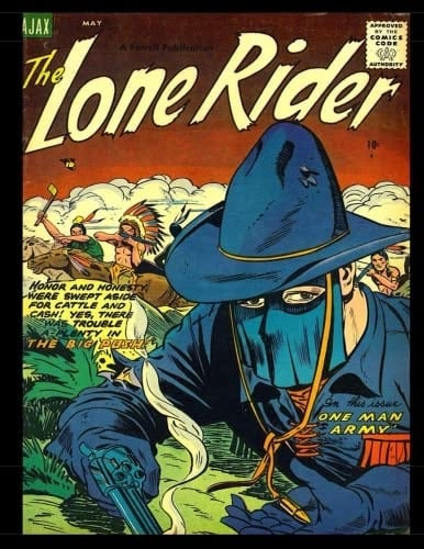 The Lone Rider #25 Golden Age Western-Frontier Comic 1955