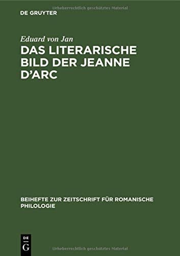 Das Literarische Bild der Jeanne D'Arc (1429-1926)