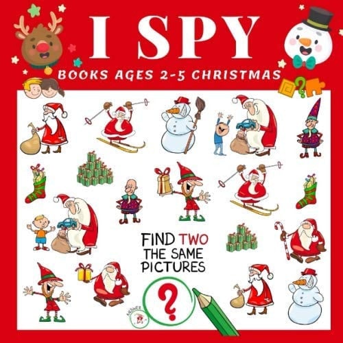 I Spy Books Ages 2-5 Christmas I Spy Christmas Book for Kids