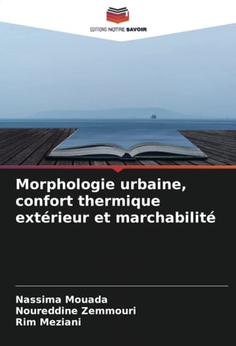 Morphologie urbaine, confort thermique extérieur et marchabilité (French Edition)