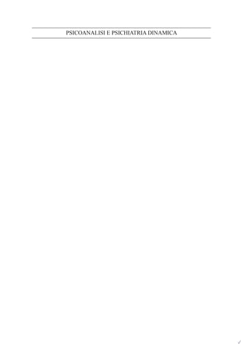 Per una psicoanalisi nelle istituzioni Pensare in gruppo