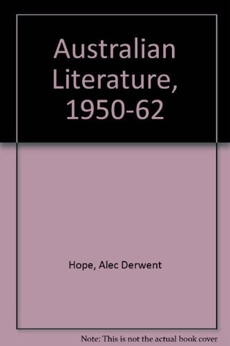 Australian Literature, 1950-62