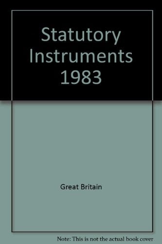 Statutory Instruments 1983