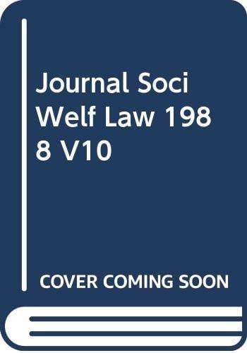 Journal Soci Welf Law 1988 V10