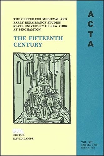 ACTA Volume #12 The Fifteenth Century