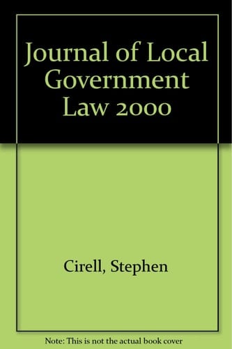Journal of Local Government Law