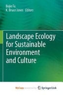 Landscape Ecology for Sustainable Environment and Culture