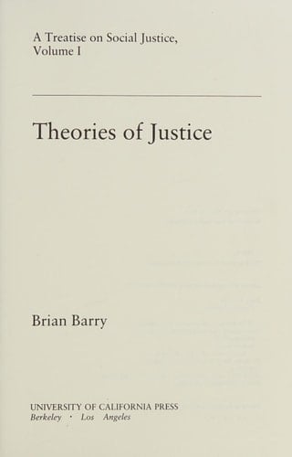Theories of Justice