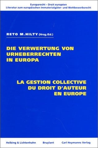 "gestion ; coll droit d'auteur europeen"