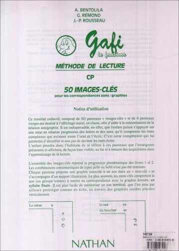 Gafi méthode de lecture CP
