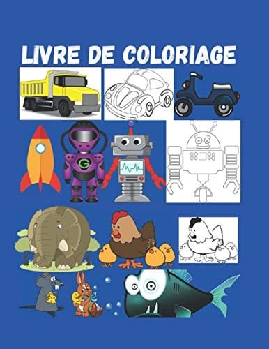 livre de coloriage: Des coloriages avec plusieurs images et plusieurs couleurs très vives — À partir de 3 ans — (French Edition)