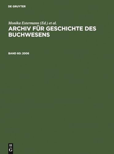 Archiv für Geschichte des Buchwesens