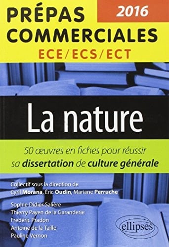 La nature 50 oeuvres en fiches pour réussir sa dissertation de culture générale