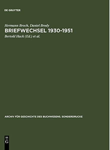 Briefwechsel 1930-1951