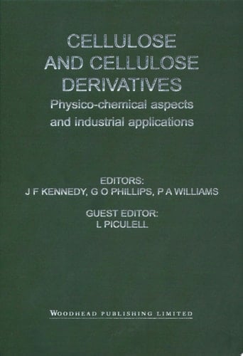 Cellulose and Cellulose Derivatives Cellucon '93 Proceedings: Physico-Chemical Aspects and Industrial Applications
