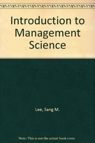 Introduction to Management Science