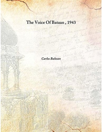 The Voice Of Bataan 1943 [Hardcover]