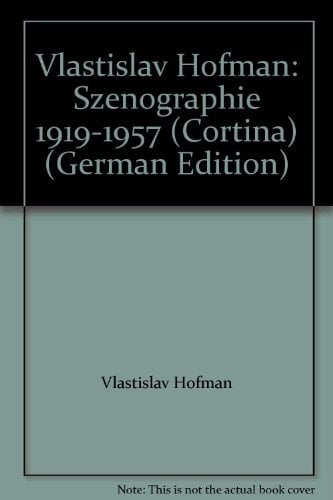 Vlastislav Hofman, Szenographie 1919-1957