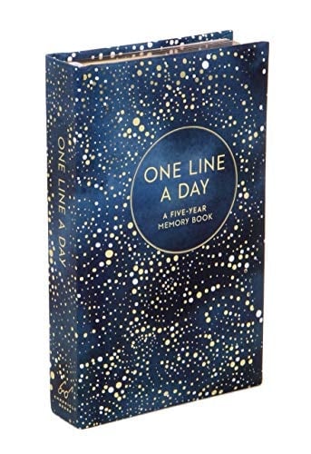 Celestial One Line a Day (Blank Journal for Daily Reflections, 5 Year Diary Book).