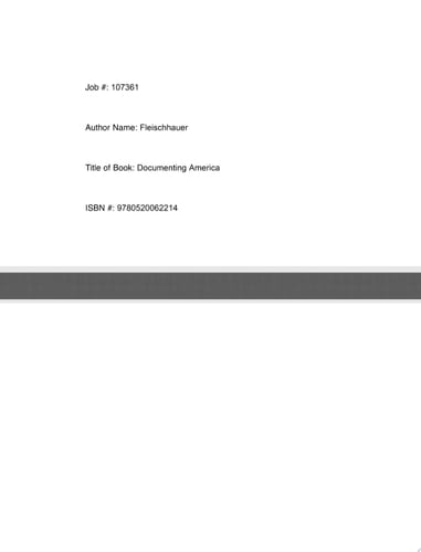 Documenting America, 1935-1943