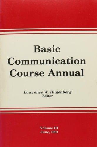 Basic Communication Course Annual #3 (1991)