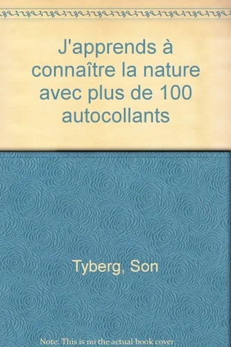 J'Apprends A Connaitre La Nature Avec Plus De 100 Autocollants