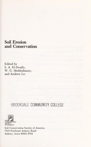 Soil Erosion and Conservation