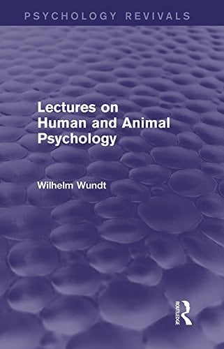 Lectures on Human and Animal Psychology (Psychology Revivals)