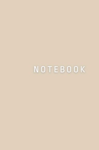 Notebook: Beige Lined Notebook