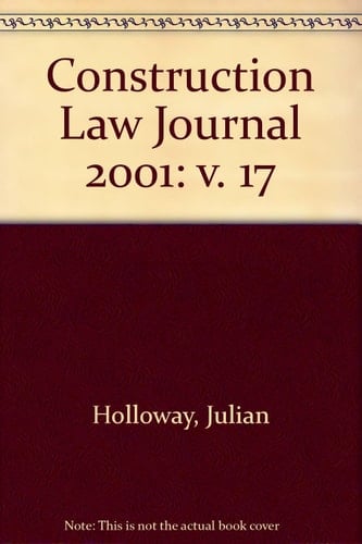 Construction Law Journal 2001