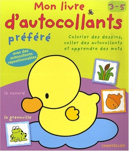 Mon livre d'autocollants préféré 3-5 ans