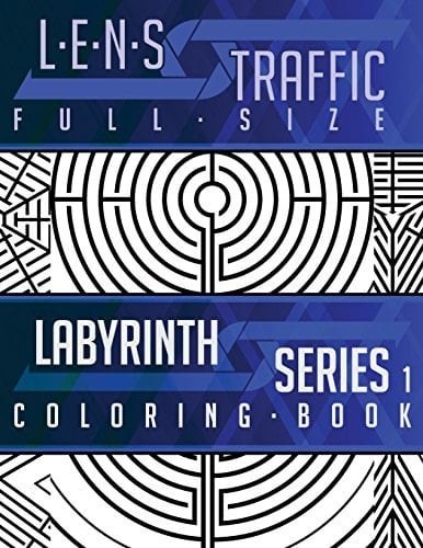 Lens Traffic Labyrinth Series 1 (Full Size) - Adult Coloring Book